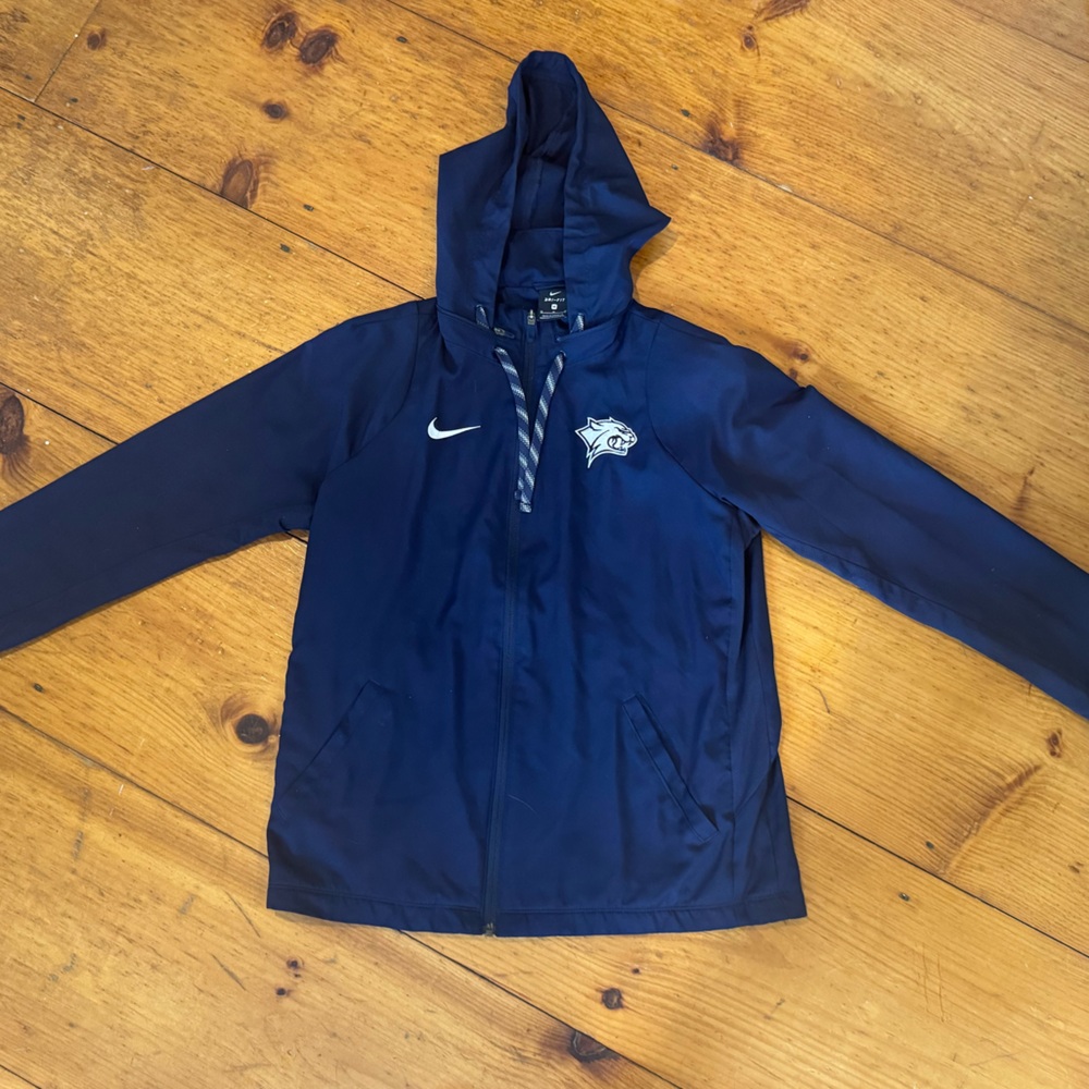 UNH Wildcats Nike DRIFIT Full Zip Hooded Jacket